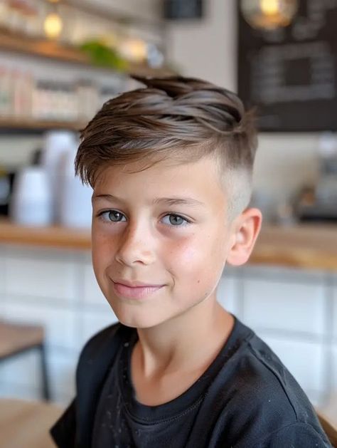 Boy Hairstyles 2024 Trends, Summer Boy Haircut, Preteen Haircuts Boy, Boy Hair Cuts 2024, Boys Hair 2024, Haircut Boys 2024, Boys Long On Top Haircut, Boy Summer Haircut, Trending Boys Haircuts 2024