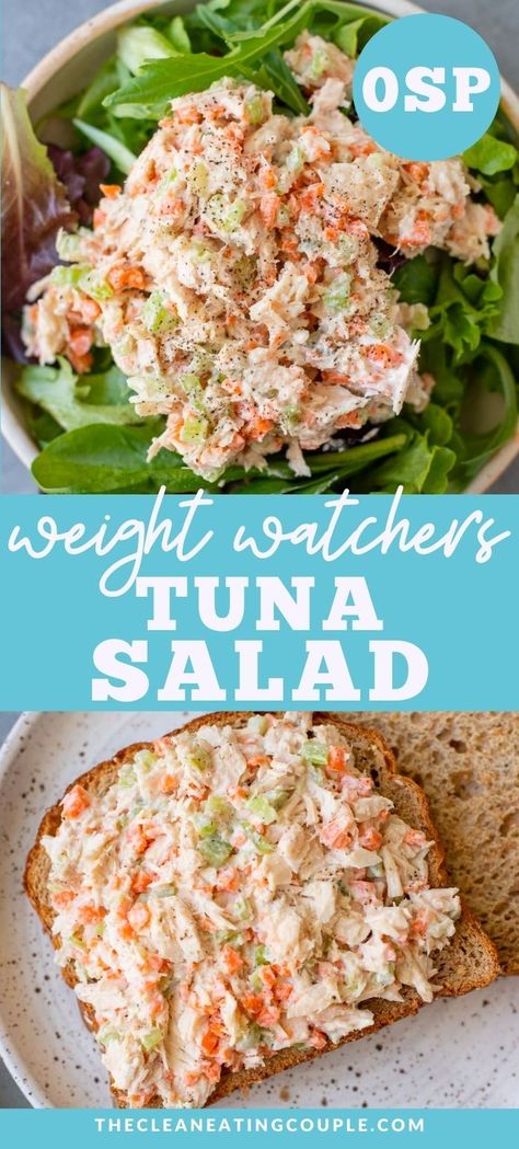 Weight Watchers Tuna Salad, Tuna Salad Without Mayo, Greek Yogurt Tuna Salad, Healthy Tuna Salad, Healthy Tuna, Healthy Food Habits, Tuna Salad Recipe, Lost 100 Pounds, Healthy Food Facts