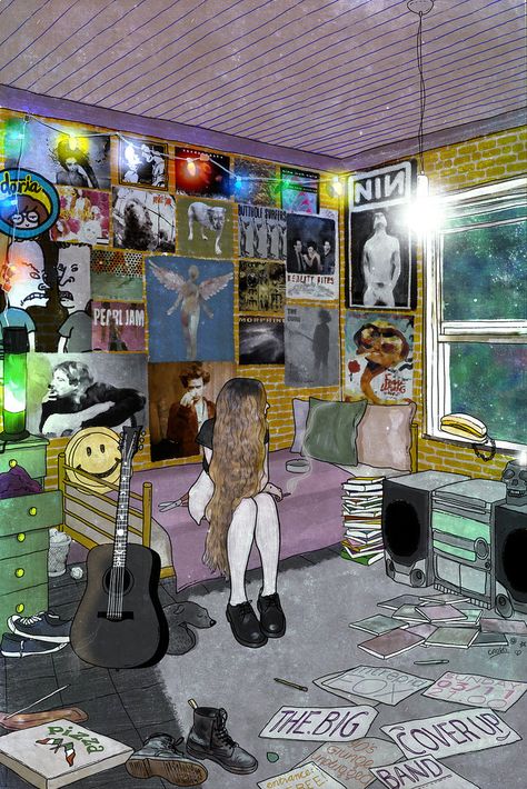 https://flic.kr/p/haeTnf | the big cover up band (90's grunge) poster | view full size to check the details! Grunge Bedroom, Posters On Wall Bedroom, Grunge Posters, Hippie Room Decor, Arte Grunge, Hippy Room, Band Poster, Grunge Room, Grunge Art