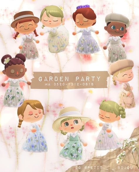 Acnh Garden, Welcome To My Garden, Make Dresses, Bendy Y Boris, Cherry Blossom Dress, Motif Acnl, Acnh Cottagecore, Animal Crossing Qr Codes Clothes, Designer Party Dresses