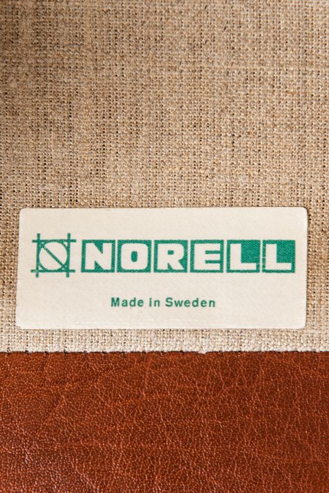 Arne Norell, Easy Chairs, Studio Chairs, Metal Tags, Buffalo Leather, Easy Chair, Mid Century House, Packaging Labels, Design Graphique