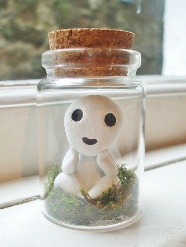 Ghibli Studio, Geek Decor, Tanah Liat, Forest Spirit, Princess Mononoke, Anime Crafts, Ghibli Art, Clay Art Projects, Diy Clay Crafts