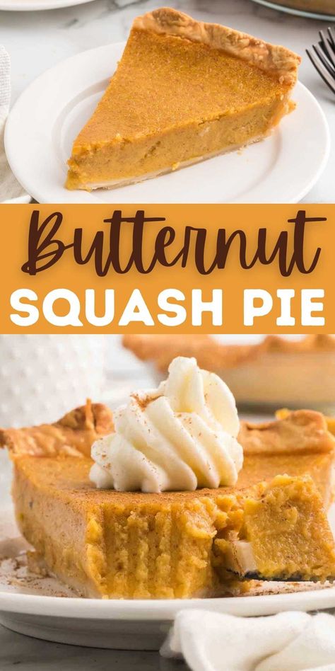 Squash Pie Recipes Desserts, Butternut Squash Dessert, Butter Squash Recipe, Squash Pie Recipes, Pumpkin Butternut Squash, Spiced Butternut Squash, Butternut Squash Pie, Butternut Recipes, Squash Pie