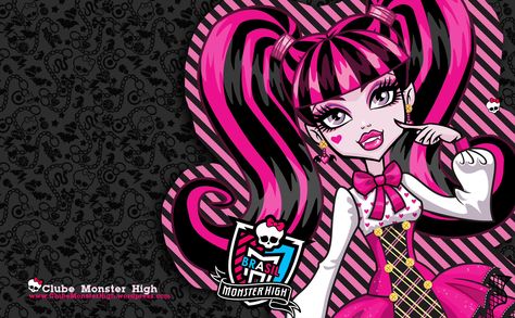 Draculaura m h barasil Draculaura Wallpaper, Cool Wallpapers For Laptop, High Wallpaper, Monster High Halloween, Arte Monster High, Halloween Wallpapers, Monster High Art, Adorable Wallpapers, Halloween Banner