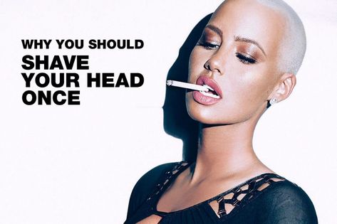 Here's Why You Should Shave Your Head At Least Once in Your Life Buzzed Hair Women, Shaved Head Designs, Buzz Cut Women, Bald Head Women, Girls With Shaved Heads, Shaved Head Women, Short Shaved Hairstyles, Shaved Hair Designs, Shaving Your Head