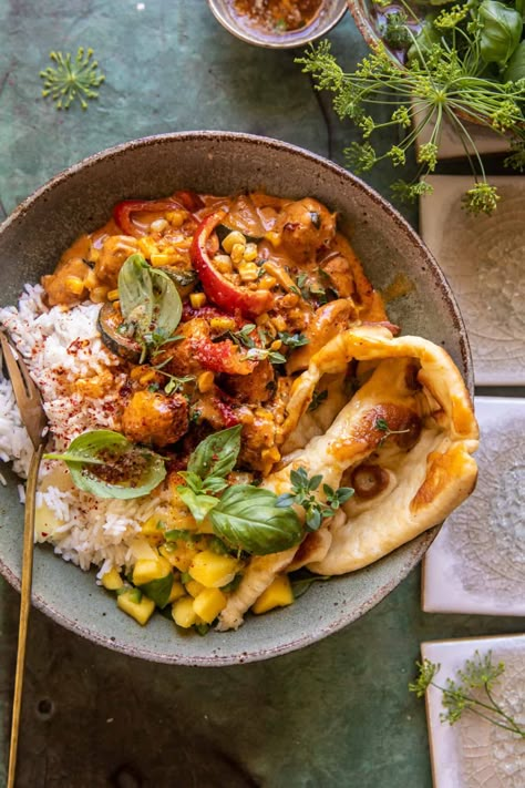 Simple Spicy Summer Coconut Chicken Curry | halfbakedharvest.com Simple Spicy Summer Coconut Chicken Curry, Best Spring Dinner Recipes, Curry Half Baked Harvest, Homemade Takeout, Ginger Rice, Coconut Chicken Curry, Half Baked Harvest Recipes, Coconut Ginger, Vegetarian Curry