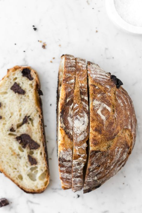 chocolate chunk artisan bread-- withspice seasonal food blog Big Pools, Artisan Bread Recipes, Loaf Of Bread, Yeast Bread, Chocolate Chunk, Artisan Bread, Bread Rolls, Bread Dough, How To Make Bread