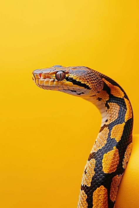 Snake Around Neck, Python Head, Snake Portrait, Snake Photography, Snake Images, Exhibition Ideas, Animal Body Parts, Side Portrait, Blue Snake