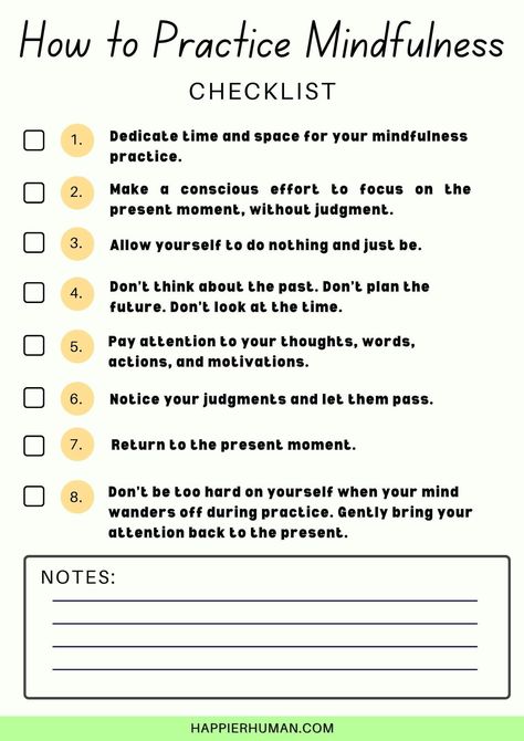 This printable mindfulness checklist can help you to live more mindfully every day. It includes a variety of exercises and activities that will help you to focus on the present moment, appreciate life more, and connect with yourself in a deeper way. Try out the checklist today! #mindfulness #mindful #worksheets #checklists #printable #printables #mindfulliving #mindfulthinking Printable Mindfulness Worksheets, Mindfulness Worksheets, Worksheets For Adults, Counseling Worksheets, Wise Mind, Practice Mindfulness, Activities For Adults, Therapy Worksheets, Reading Comprehension Worksheets