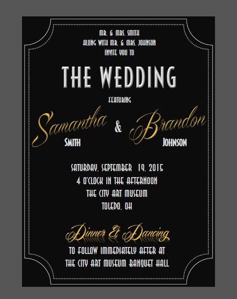 Printable Old Hollywood Wedding Invitation PDF Old Hollywood Wedding Invitations, Hollywood Wedding Theme, Old Hollywood Wedding Theme, 50s Chic, Vintage Hollywood Wedding, Old Hollywood Party, Old Hollywood Theme, Hollywood Glamour Wedding, Wedding Invitation Pdf