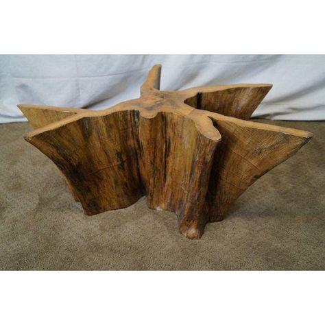 cypress stump coffee table | Genuine Cypress Wood Stump Free Form Coffee Table | Chairish Stump Coffee Table, Wood Stumps, Cocktail Coffee, Cypress Wood, Florida Home, Used Furniture, Coffee Tables, Furniture Decor, Coffee Table