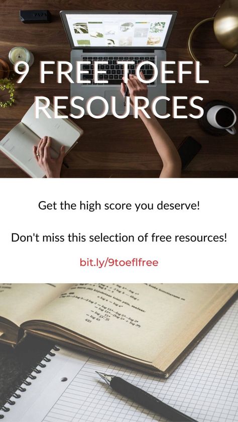 9 Free TOEFL Resources Toefl Ibt Study Plan, Toefl Preparation, Toefl Writing, Toefl Vocabulary, Toefl Exam, Toefl Ibt, Toefl Test, English Language Test, English Exam