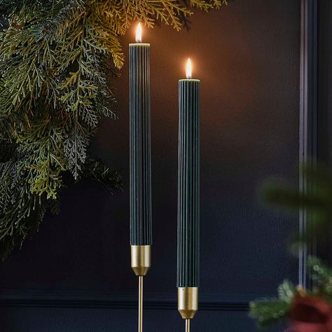 Bring a cosy winter ambience into your home with these stunning green ribbed candles. Each set contains: 2 x Teal green ribbed dinner candles measuring 27cm (H) x 2.5cm (W). or 2 x Copper ribbed dinner candles measuring 27cm (H) x 2.5cm (W). Candle fits holder with 23mm diameter. Packaging is recyclable. By purchasing this listing, you agree that you have carefully read all above information, as well as our shop & shipping policies. Posting from UK. Ribbed Candles, Halloween Photo Booth, Candles Dark, Christmas Paper Plates, Ginger Ray, Garland Backdrops, Christmas Dining Table, Dinner Candles, Halloween Tableware