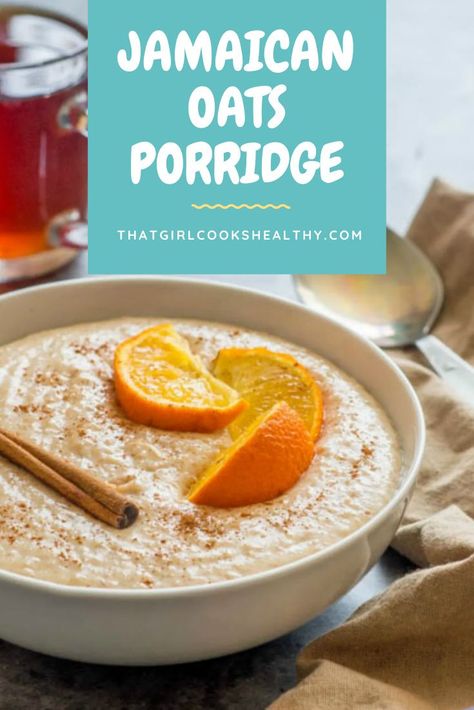 Jamaican Oats Porridge Recipe, Coconut Condensed Milk, Oats Porridge, Oats Recipes Breakfast, Oatmeal Porridge, Plant Based Recipes Breakfast, Vegan Breakfast Easy, Condensed Milk Recipes, Porridge Recipes