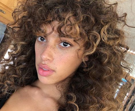 Curly Hair And Freckles, Khadijha Red Thunder, Red Thunder, Curly Hair, A Woman, Red, Hair