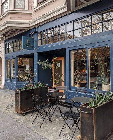 Asian Cafe, Unfiltered Background, Cafe Exterior, Blue Cafe, Bakery Interior, Rustic Cafe, Italian Cafe, Restaurant Photography, Coffee Shop Aesthetic