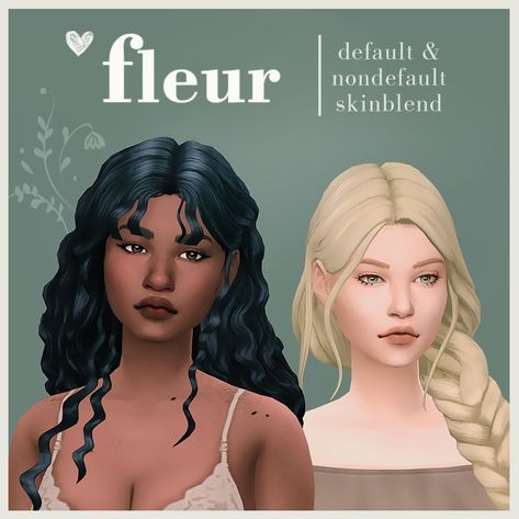 ✿Roli Cannoli CC Findz Corner✿ — flowermilksims: 🌷 fleur skinblend 🌷 here we go -... Sims 4 Fleur Skin, Fantasy Play, The Sims 4 Skin, Face Details, Pelo Sims, Skin Details, Sims 4 Mm Cc, Sims 4 Game Mods, Sims 4 Cc Makeup