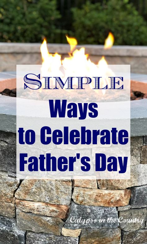 Stone firepit - father's day ideas Fathers Day Ideas For Boyfriend, Fathers Days Ideas, Father Day Ideas For Husband, Father's Dsy Ideas, Decorating For Fathers Day, At Home Fathers Day Gifts, Fathers Day Gift Ideas From Wife, Fun Fathers Day Ideas, Things To Do On Father's Day