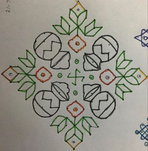 Pongal Rangoli Design Dots, Pongal Kolam Dots, Upanishad Quotes, Pongal Kolam Design, Pongal Rangoli Design, Rangoli Dots, Kolam Dots, Pongal Rangoli, Rangoli Designs For Competition