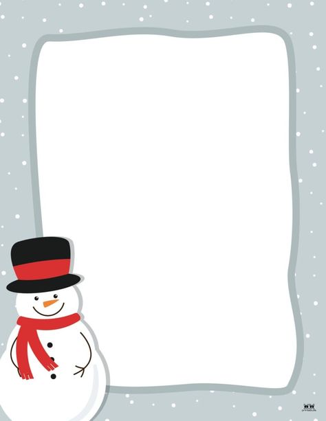 Choose from 60 unique Christmas borders perfect for whatever use you may need them for. All borders are 100% FREE and can be printed from home! Winter Stationary Printable Free, Winter Border Design, Stationary Printable Free, Snow Math, Christmas Boarders, Winter Border, Free Christmas Borders, Free Printable Borders, Printable Borders