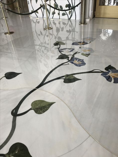 Grand Mosque Abu Dhabi Inlay Flooring Design, Marble Inlay Floor, Floor Inlay, Grand Mosque Abu Dhabi, Floor Pattern Design, Marble Floor Pattern, Traditional Living Room Furniture, Floor Marble, Inlay Flooring