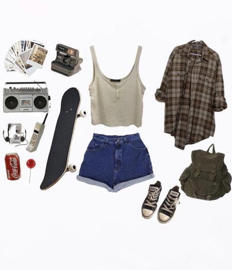 1984 Aesthetic Outfits, 80s Slasher Aesthetic Outfits, Summer Outfits 80s Style, Slasher Summer Aesthetic Outfits, Summer Core Outfits, Summer Outfits 80s, Vintage Outfits 80s Grunge, Slasher Summer Outfits, Summer 80s Outfits