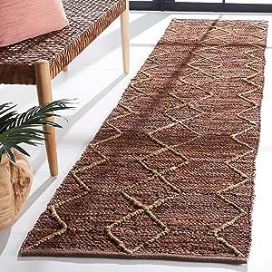 This is an affordable way to bring a touch of autumn to your fall decor - even on the floor! This sisal & leather runner rug would be a perfect pop of warm texture underfoot. Leather Rugs, Western Rugs, Guest Bathroom Ideas, Velvet Upholstered Bed, Safavieh Rug, Leather Rug, Rug Colors, Modern Contemporary Style, Rug Ideas