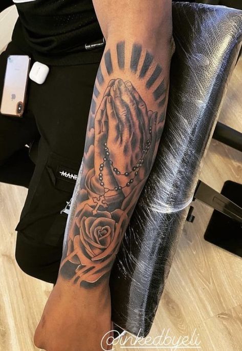 Tattoos For Outer Forearm, Forarm Tattoos Mens Meaningful, Half Sleeve Tattoo For Men Forearm, Hard Tattoos Men Forearm, God Forearm Tattoo Men, Black Male Tattoos Arm, Back Tattoo Sleeve, Tattoo Arm Sleeve Mens, Top Forearm Tattoo For Men