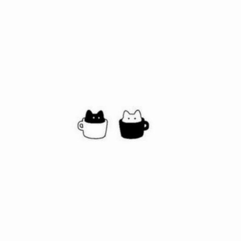 Matching Tattoos Couples Cat, Pair Of Cats Tattoo, Tiny Matching Cat Tattoos, Cat Sibling Tattoo, Cat Tattoo 2 Cats, Couples Animal Tattoos, Couples Cat Tattoos, Two Cats Tattoo Simple, Matching Cat Tattoos Best Friends