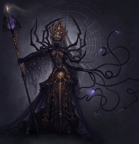 Unseelie Court, Hq Wallpaper, Half Drow, Spider Queen, Cosplay Inspiration, Night Elf, Evil Villains, Gaming Stuff, Forgotten Realms