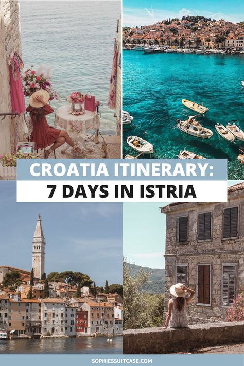 Looking to spend 7 Days in Istria? Then this Croatia itinerary will be the perfect guide for your trip. When most people think of Croatia, their mind naturally dreams up images of Dubrovnik. However, the northwest corner of the country offers a fairytale-like region giving you an equally magnificent Croatia experience. Istra Croatia, Turkey Itinerary, Croatia Itinerary, Travel Croatia, Istria Croatia, Croatia Travel Guide, Croatia Holiday, Visit Croatia, Eastern Europe Travel