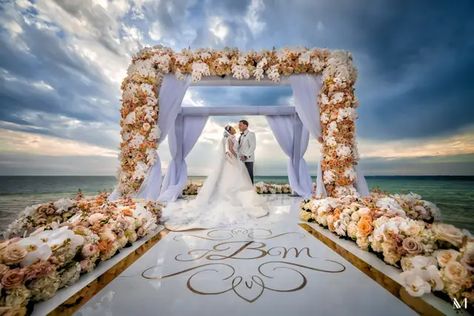 Aisle Arch, Ceremony Flowers Aisle, Florida Wedding Venues Beach, Florida Keys Wedding Venues, Wedding Venues In Florida, Florida Keys Beaches, Florida Keys Wedding, Key West Wedding, Aisle Flowers