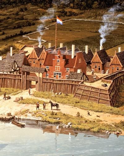 “a small fort, which our people call Fort Orange” | The New York State Museum Town Layouts, Star Fort, Nyc History, Hudson River Valley, New York Winter, Colonial History, Rpg Map, Colonial America, Old Fort