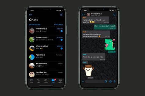 Whatsapp Theme, Whatsapp Plus, Digital Detox, Dark Mode, Iphone 3, Messaging App, Mobile App Design, Eye Strain, Graphing Calculator