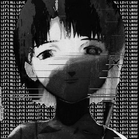 Lain Pfp, Lain Iwakura, Creepy Core, 2000s Art, Clown Faces, Glitch Art, Present Day, Neon Genesis Evangelion, Really Funny Pictures