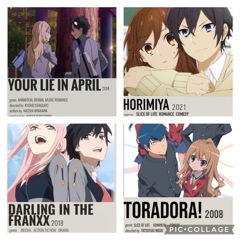 Since valentines is coming up here are some of the best romance animes you should see with your loved one!💗 #romance #romanceanime #toradora #yourlieinapril #darlinginthefranxx #horimiya #anime #cogcmkg2023 Anime To Watch Romance, Anime Romance Movie, Romance Comedy Anime, Romance Animes, Horimiya Anime, Romance Anime List, Romantic Comedy Anime, Love Story Movie, Anime Love Story