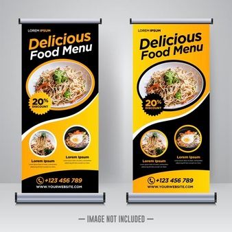 Standee Food, Xbanner Design, Standing Banner, Rollup Design, Standing Banner Design, Roll Up Banner Design, Rollup Banner Design, Roll Banner, Standee Design