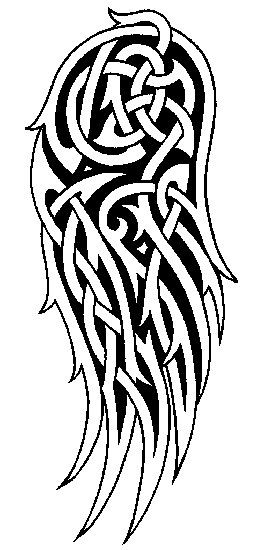 Irish Tattoos, Biker Tattoos, Wing Tattoo Designs, Celtic Tattoo, Angel Wings Tattoo, Wing Tattoo, Angel Drawing, Celtic Patterns, Celtic Tattoos