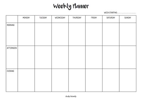 Simple Weekly Planner Printable (A4 size) {download link here} Free Printable Weekly Calendar, Study Planner Printable Free, Study Planner Free, Simple Weekly Planner, Daily Planner Printables Free, Weekly Planner Free Printable, Study Planner Printable, Weekly Planner Free, Weekly Planner Template