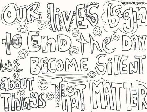 Martin Luther King Jr. Coloring Pages - Doodle Art Alley Mlk Memes, Martin Luther King Activities, Martin Luther King Jr Activities, Best Encouraging Quotes, Martin Luther King Quotes, Great Love Quotes, Martin Luther King Jr Quotes, Mlk Quotes, King Quotes