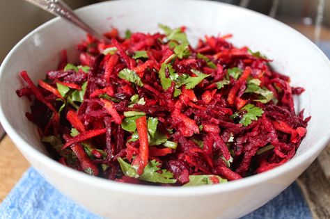 Raw Beetroot, Carrot, Apple and Coriander Salad | Desire Empire Salad Benefits, Beetroot And Carrot Salad, Salad Kale, Detox Salad, Apple Salad, Carrot Salad, Nutrition Education, How To Make Salad, Pine Nuts