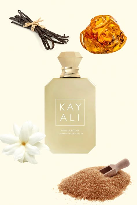 KAYALI vanilla royal fragrance review. Sephora beauty products. KAYALI, huda beauty. Fragrance lovers, perfume. Kayali Vanilla Royale, Kayali Vanilla, Kay Ali, Perfume Wishlist, Boston Shearling, Fragrances Perfume Woman, Birkenstock Boston Shearling, Vanilla Perfume, Lip Filler