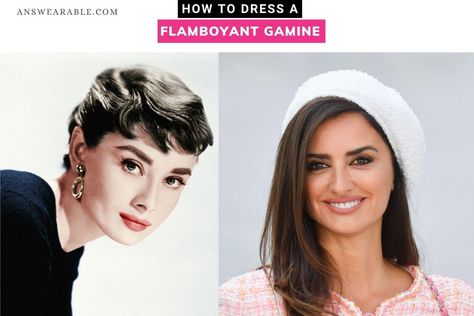 You're a Flamboyant Gamine if you're a mixture of Yin and Yang opposites BUT with extra Yang. Here's how to dress a Flamboyant Gamine Kibbe body type. Flamboyant Gamine Celebrities, Flamboyant Gamine Kibbe, Gamine Body Type, Gamine Outfits, Opaque Stockings, Flamboyant Gamine, Gamine Style, Dramatic Classic, Bias Cut Skirt