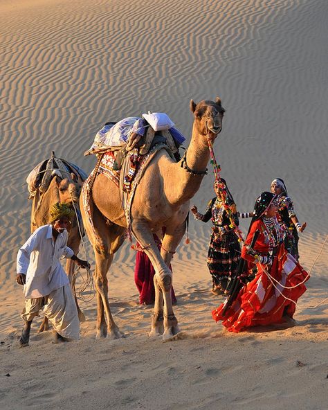 FOLK DANCER'S JOURNEY by     Vijayamurthy Sadagopalan, via Flickr Amazing India, Desert Life, Tableau Art, Ansel Adams, Arabian Nights, Varanasi, People Of The World, World Cultures, In The Desert