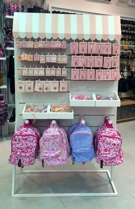 Merchandise Organization Ideas, Hair Bow Pop Up Shop Display, Baby Store Display, Craft Fair Booth Display, Craft Market Display, Retail Fixtures, Clothing Store Design, Store Design Boutique, Craft Fairs Booth