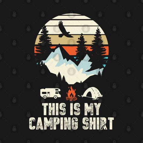 Camping Ootd, Camping Funny, Camping Outfit, Camp Shirt Designs, Camping Summer, Funny Camping, Camping Humor, Camping Outfits, Tee Shirt Designs