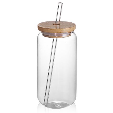 Amazon Best Seller 16oz Soda Pop Cups Mugs Bottle Dinking Glasses Beer Can Shaped Glass With Bamboo Lid For Drink - Buy Tumbler Can Shape Beer Glass,Wholesale Beer Mug Glass Beer For Summer,Glass Beer Bottle Beverage Cool Drink Product on Alibaba.com Glass Cup With Straw, Beer Glass Cups, Pop Cans, Drinks Tumbler, Glass Beer, Soda Pop, Cup With Straw, Beer Glass, Drinking Glasses