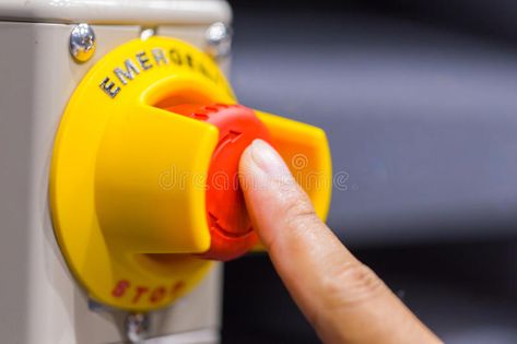 The red emergency button or stop button for Hand press. STOP Button for industri , #AFF, #stop, #Hand, #press, #red, #emergency #ad Emergency Button, Pr Kit, Industrial Machine, Cyan Blue, Button Design, Pink Aesthetic, Minimalist Design, Blue And Purple, Character Art