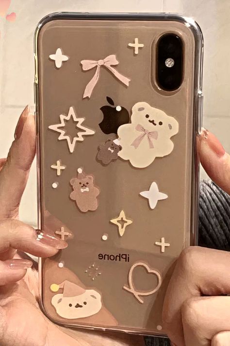 iPhone Xs Max Case Kawaii Bears, Modern Decals, Girly Iphone Case, Girly Phone Cases, Iphone Obsession, Kawaii Phone Case, Cute Iphone, Pretty Iphone Cases, Pretty Phone Cases