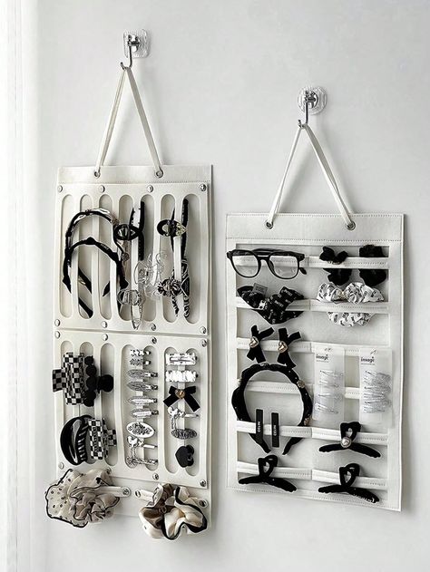 1pc Wall-mounted Hair Accessories Organizer For Headbands, Hair Ties, Hair Clips, GlassesI discovered amazing products on SHEIN.com, come check them out! Hair Clip Organization, Hair Clips Organizer, Hair Clip Holder Diy, Hair Accessories Organization, Hair Accessories Organizer, Hair Tie Organizer, Hair Clip Storage, Hair Clip Organizer, House Van